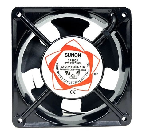 DP200A2123HSL 380VAC 94CFM, AC FAN 120mm sq X 38mm 380V, 94CFM, 2600-3000RPM