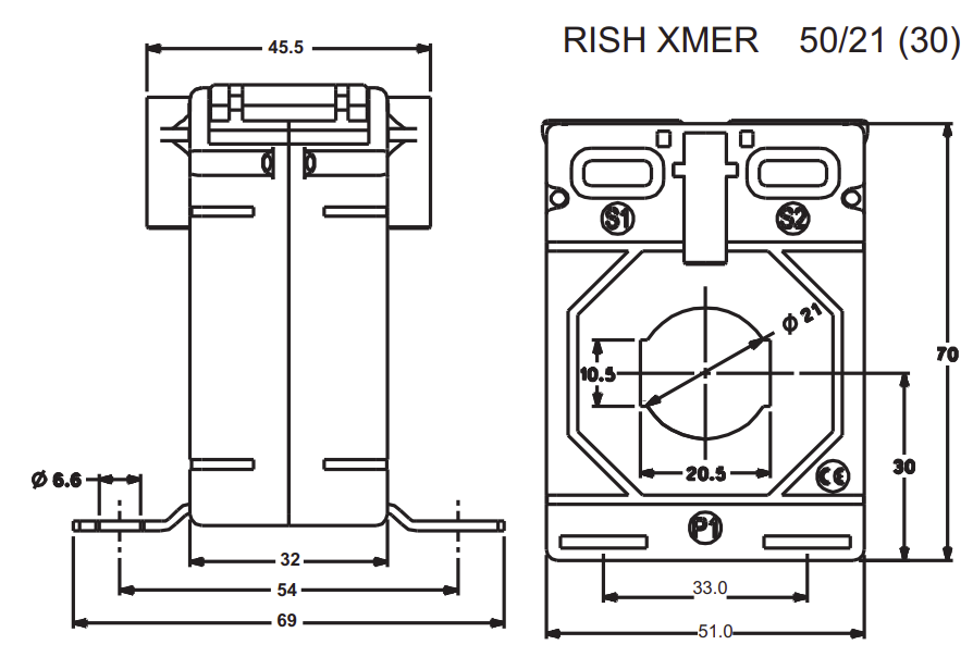 CT 150/5 Class 1 5VA 50/21 (30) Current Transformer