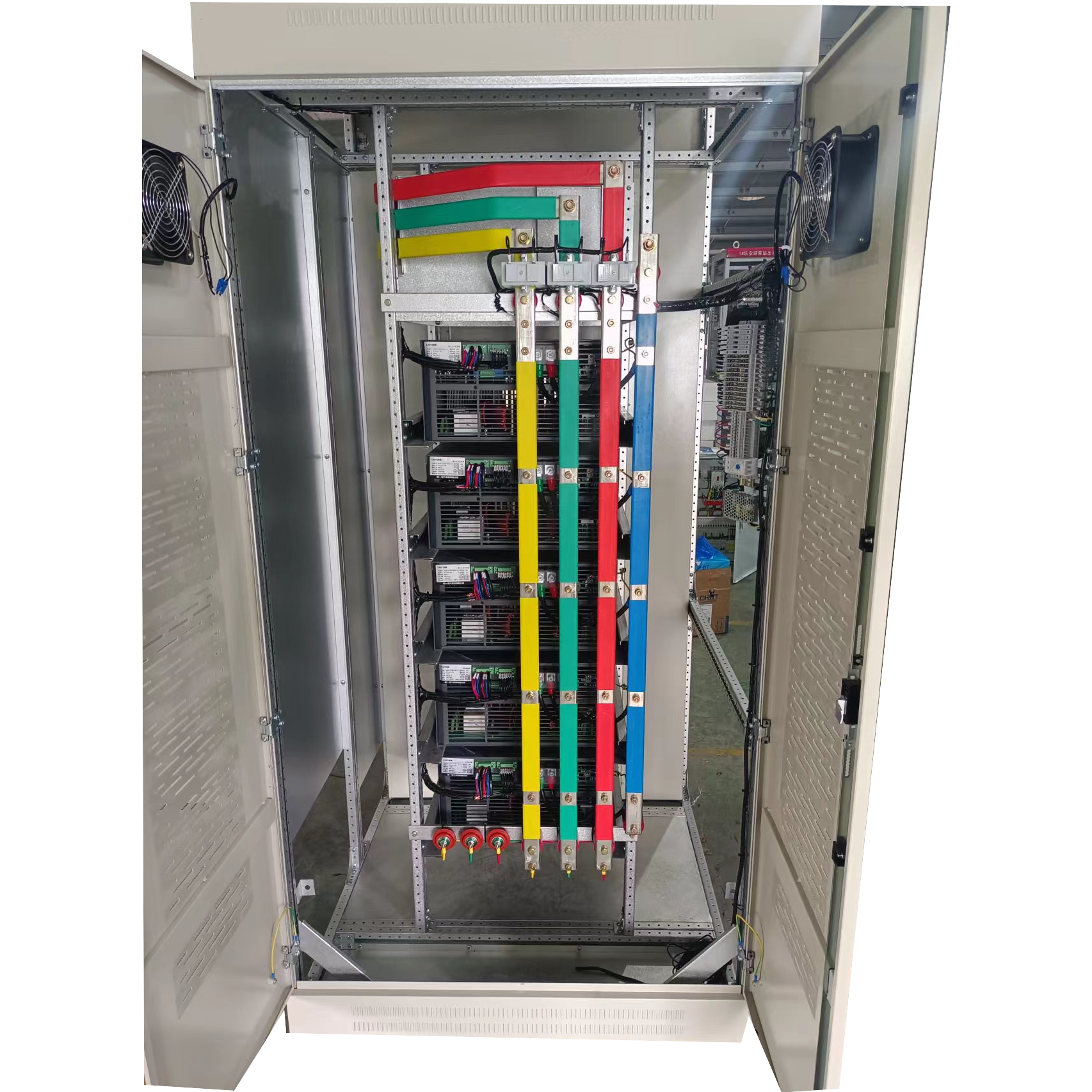 Fast ONE Complete AHF 500A-400V, Active Harmonic Filter & Static Var Generator, 350Kvar/500 Amp, 3 Phase 3 Wire, 400VAC +/-20%, L:950 x W:950 x H:2200mm