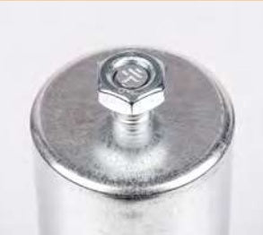 CMS5 1004, 10uF, 35x72mm Motor Run Capacitor w/ M8 Mounting Stud, Metal Case -25 to 85 °C 10,000 hrs, 450VAC