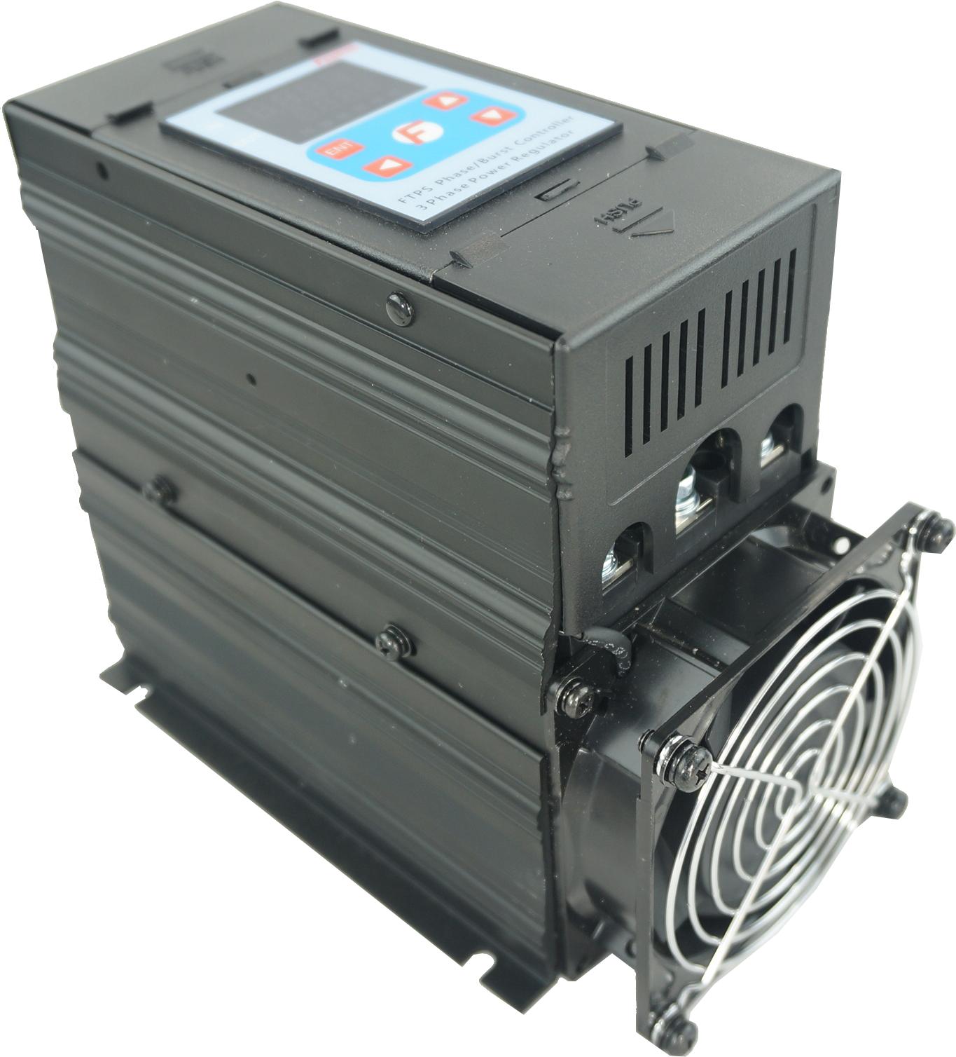 FTPS Series 400VAC 3 Wire (400V L-L, 230V L-N), Low Cost SCR Phase/Burst Controller for HVAC, 0-10/0-5/2-10/1-5V Input, 3 Phase, with In built Fuses, 64 Amps per Phase @ 50 Deg C
