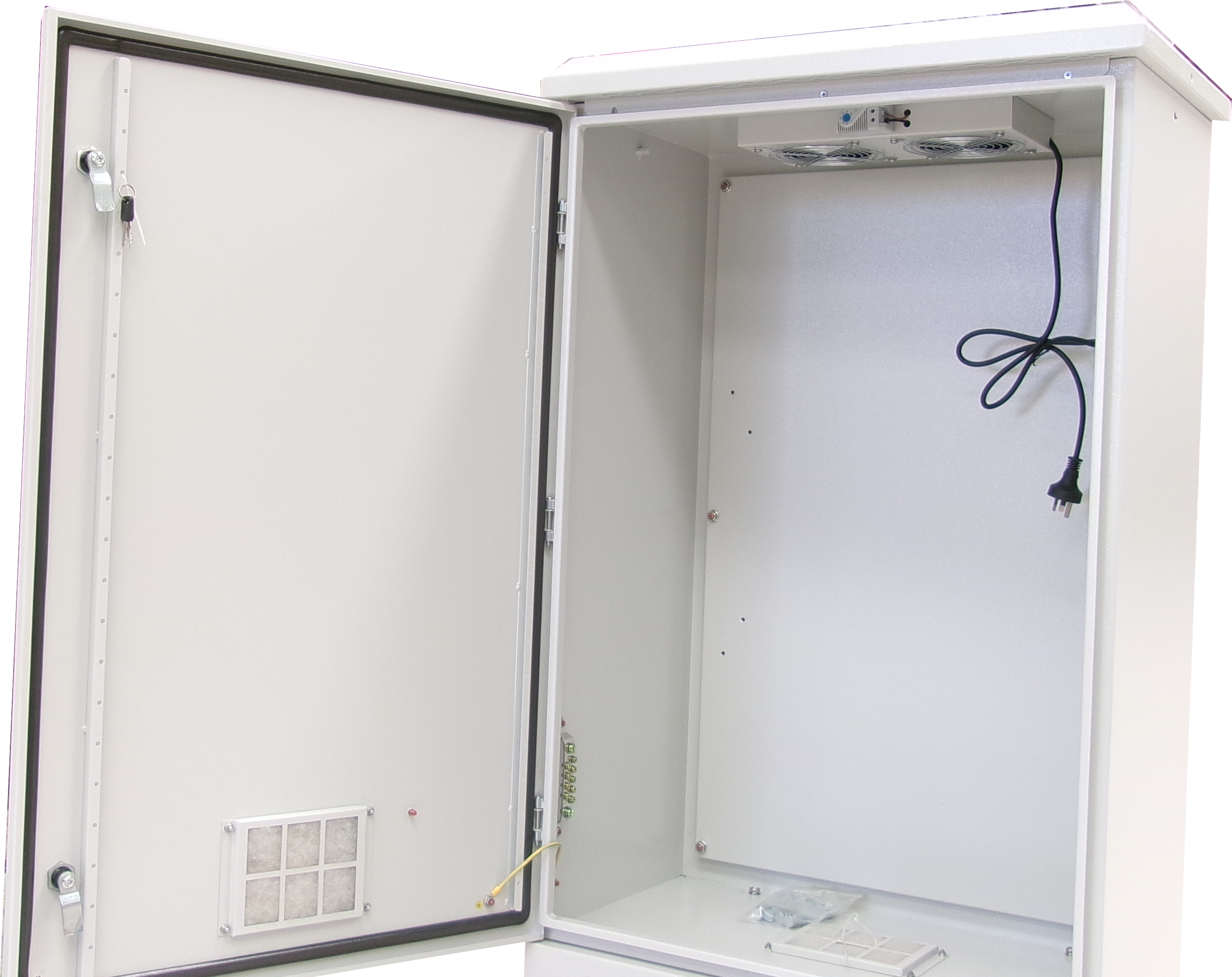 RODNV624010, Steel Teclom Enclosure IP55, RAL 7035 Gray, 2.0mm Galvanised Steel