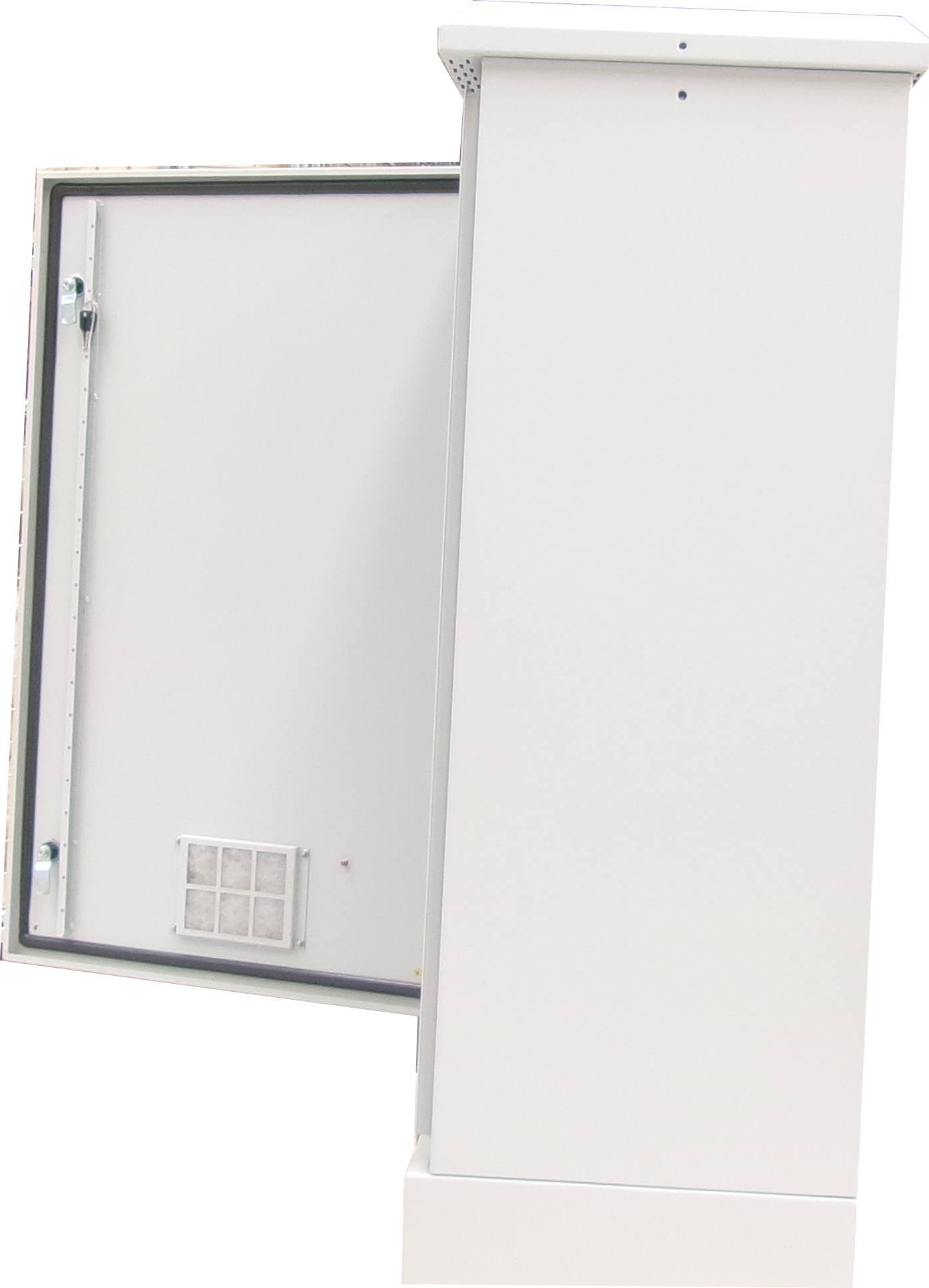 RODNV624011, Steel Teclom Enclosure with HMI Door with Window IP55, RAL 7035 Gray, 2.0mm Galvanised Steel