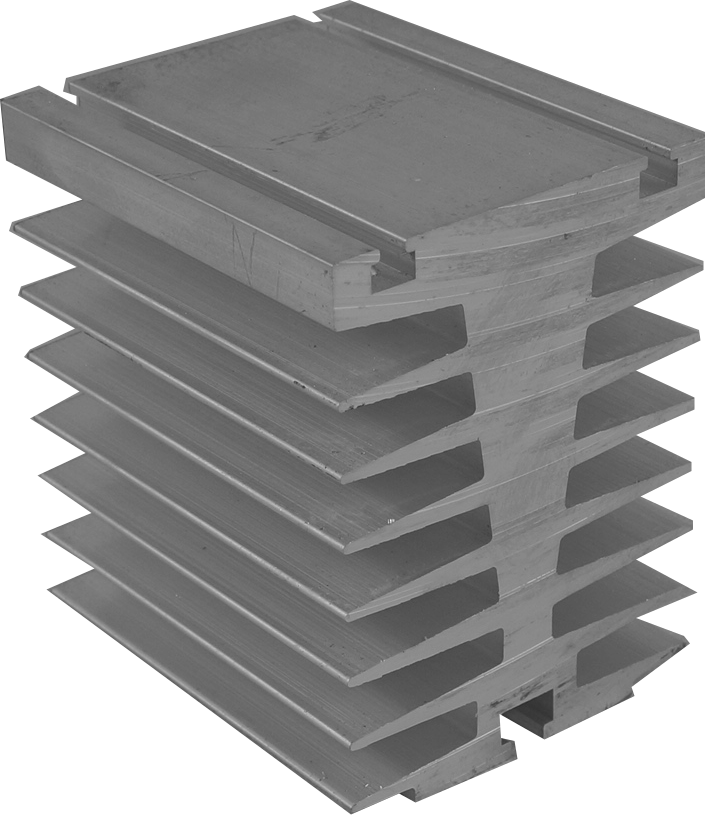 GFIN/150M-DR, GFIN Heatsink 150mm long with DIN Rail Clip 0.78 Deg C per Watt