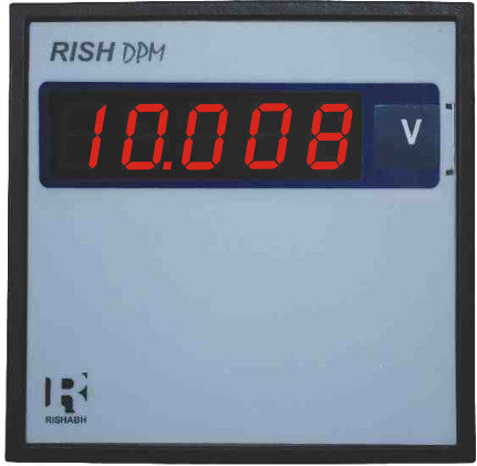 Rish DPM 96x96 A DC-420-24, 96x96mm DC Ammeter, Panel Mount, 4-20mADC Input, 24VDC Aux Supply, 4.1 Digit 0-19999 range