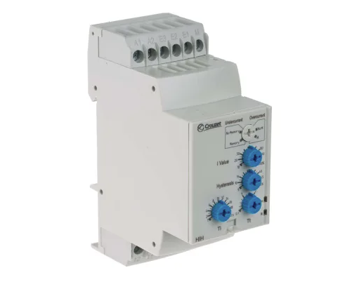 84871130, AC/DC Current Monitoring Relay Selectable Over/Under Current with Latching Single Phase 0.1 - 10 Amp EIH Series, 24-240VAC/DC Supply, Under/Over