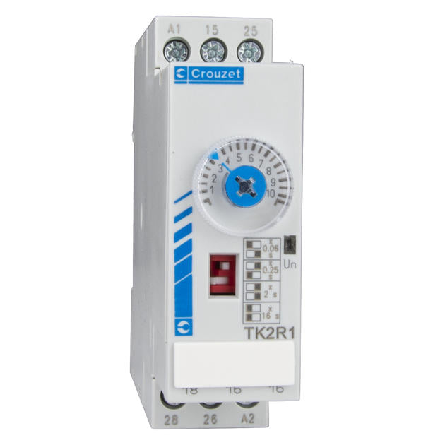 88865265, Delay On De-Energisation Timer (TK2R), 2 Pole 8A CO (SPDT) 0.6s - 160s, 24VDC,12 - 240VAC