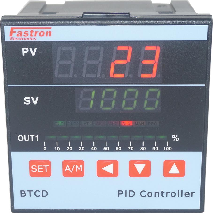 BTCD/S-M1-A2-DA, PID Controller 48x96mm, 15-50VDC, 4-20mA output 2 Ala