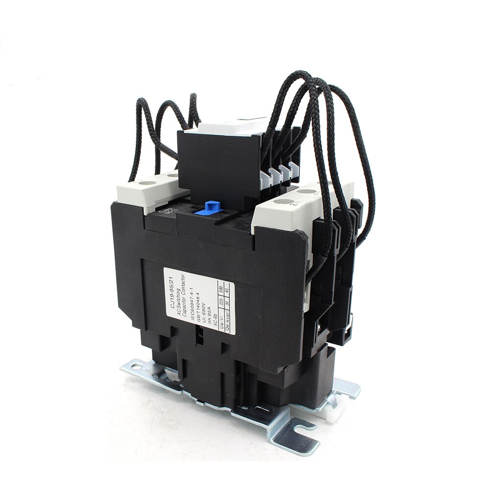 CJ19-95A, Capacitor Duty Contactor 240/480/530VAC @ 27, 50, 50 kVar, 100,000 Operations, AC-6B