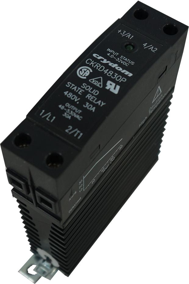 CKRD4830P, Solid State Relay, Single Phase 3.5 - 32VDC Control, 30A, 48-530VAC Load, Din Rail w/Overvoltage Protection