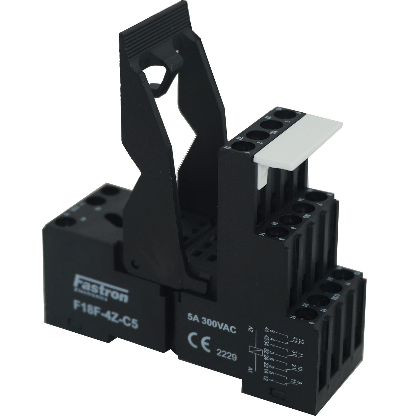 F18FT-4PL-5A 240VAC + F18F-4Z-C5, 14 Pin Quad Output Relay, Form C , 4 x 5 Amp, 250VAC/30VDC Load, 240VAC Coil