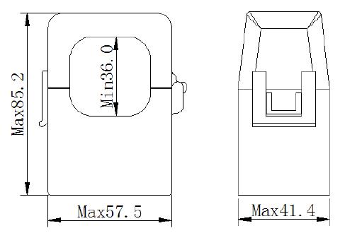 SCT-F36-400-5A, 5 Amp, 400Amp measurement Split Core CT's-Split Core AC Current Transformer-Fastron Electronics-Fastron Electronics Store