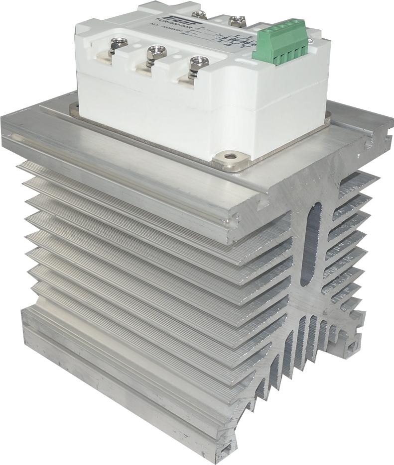 H31/110M & FCR-400-40R, Three Phase Proportional Phase Control Module with Heatsink, 4-20mA,0-10V,500K POT Input, 400VAC, 25 Amp Per Phase-Solid State Relay Single Phase Angle Power Controller AC Load-Fastron Electronics-Fastron Electronics Store