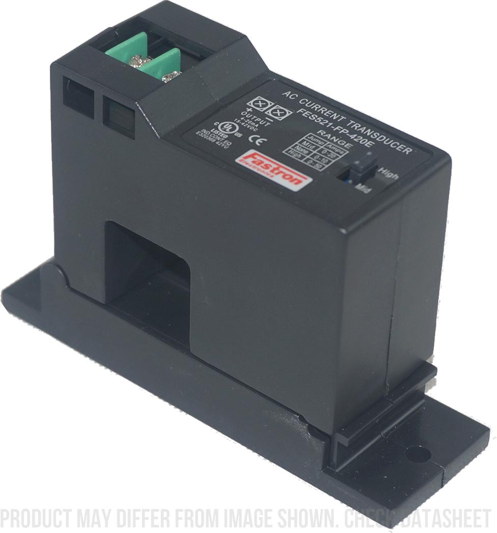 FES2151-FP-V5, Split Core AC Current Transducer, Multirange 100A, 150A, 200A, Average RMS 0-5V Output. 1% Accuracy