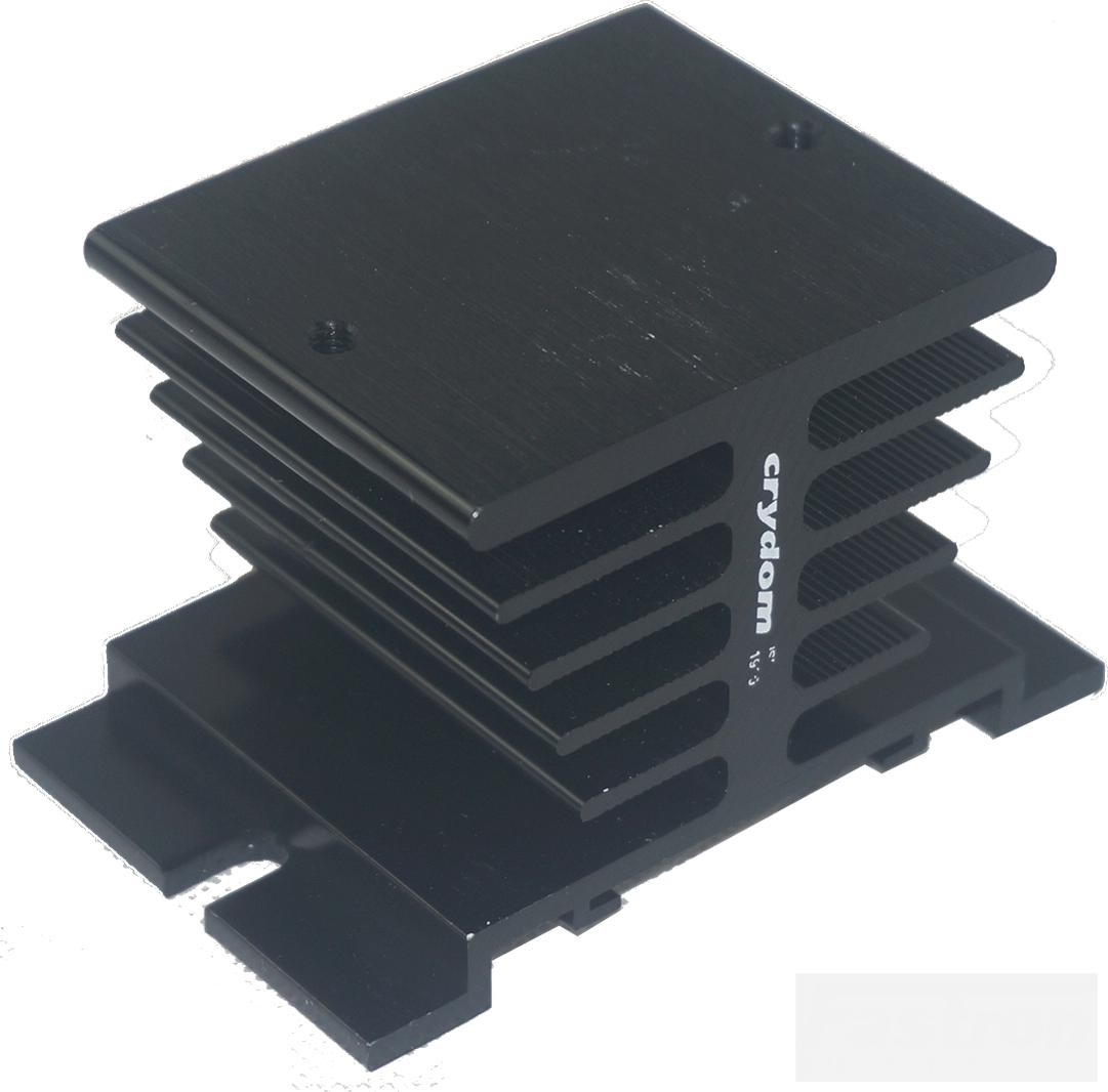 HS211, Slide on DIN Rail Heat Sink, 2.3 Deg C per Watt (Heatsink Only)-Din Rail Mount Heatsink for SSR-Crydom - Sensata-Fastron Electronics Store