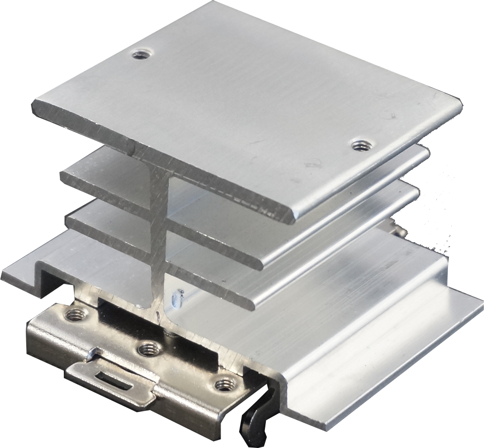 HS211A-DR, DIN Rail Mount Heat Sink, 2.7 Deg C per Watt (Heatsink Only)