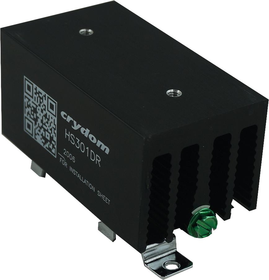 HS301DR, DIN Rail Mount Heat Sink, L:97mm x W:50mm x D:40mm, 3°C/W