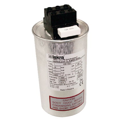 KNK3053 12.5KVAR 525V 50HZ, Power Factor Correction Capacitor, 3 Phase, 90 x 210mm Dry Type, 3 x 48.1uF, Includes Discharge Resistor