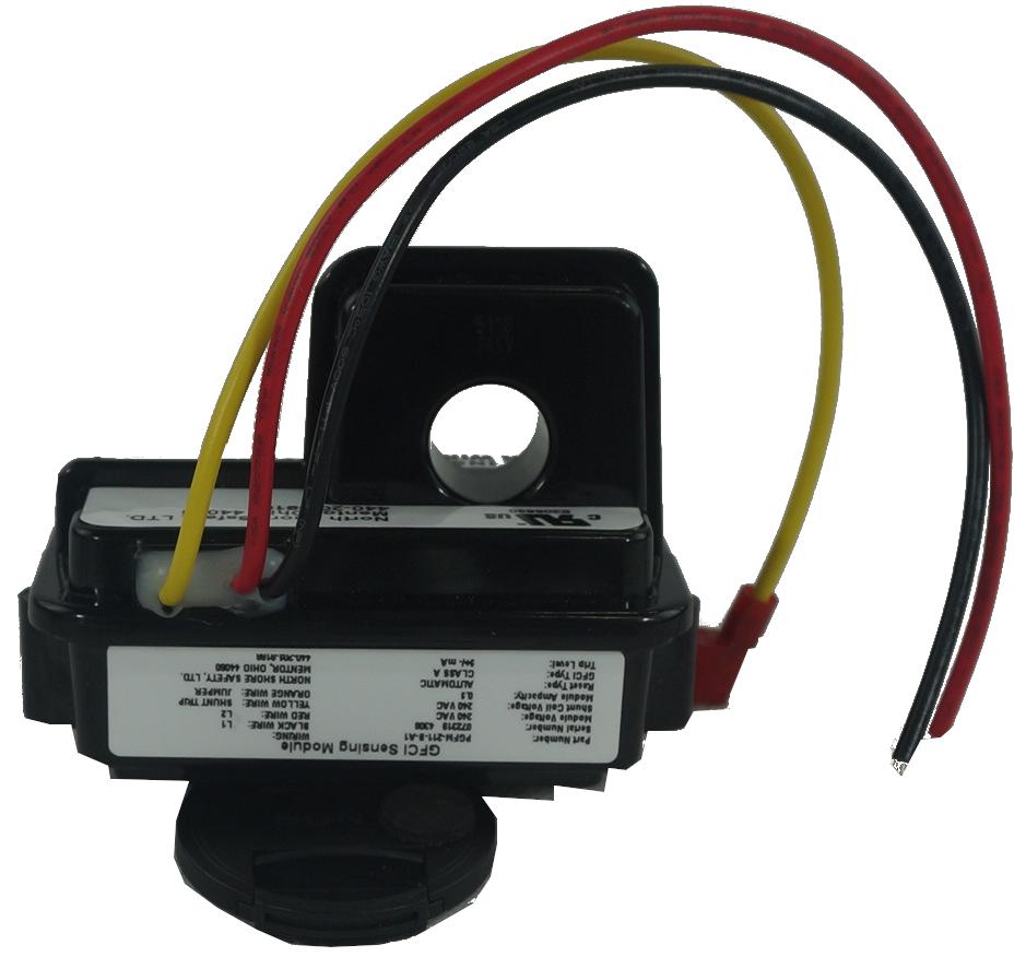 PGFM-211-B-A1-187, GFCI Lineguard Ground Fault Protection Relay for Single or Split Phase Systems, 30mA Detection, 50 Amp Max Ipn, 240VAC Supply, Panel Mount, Auto Reset, Note: Requires Suitable Air Pax Breaker