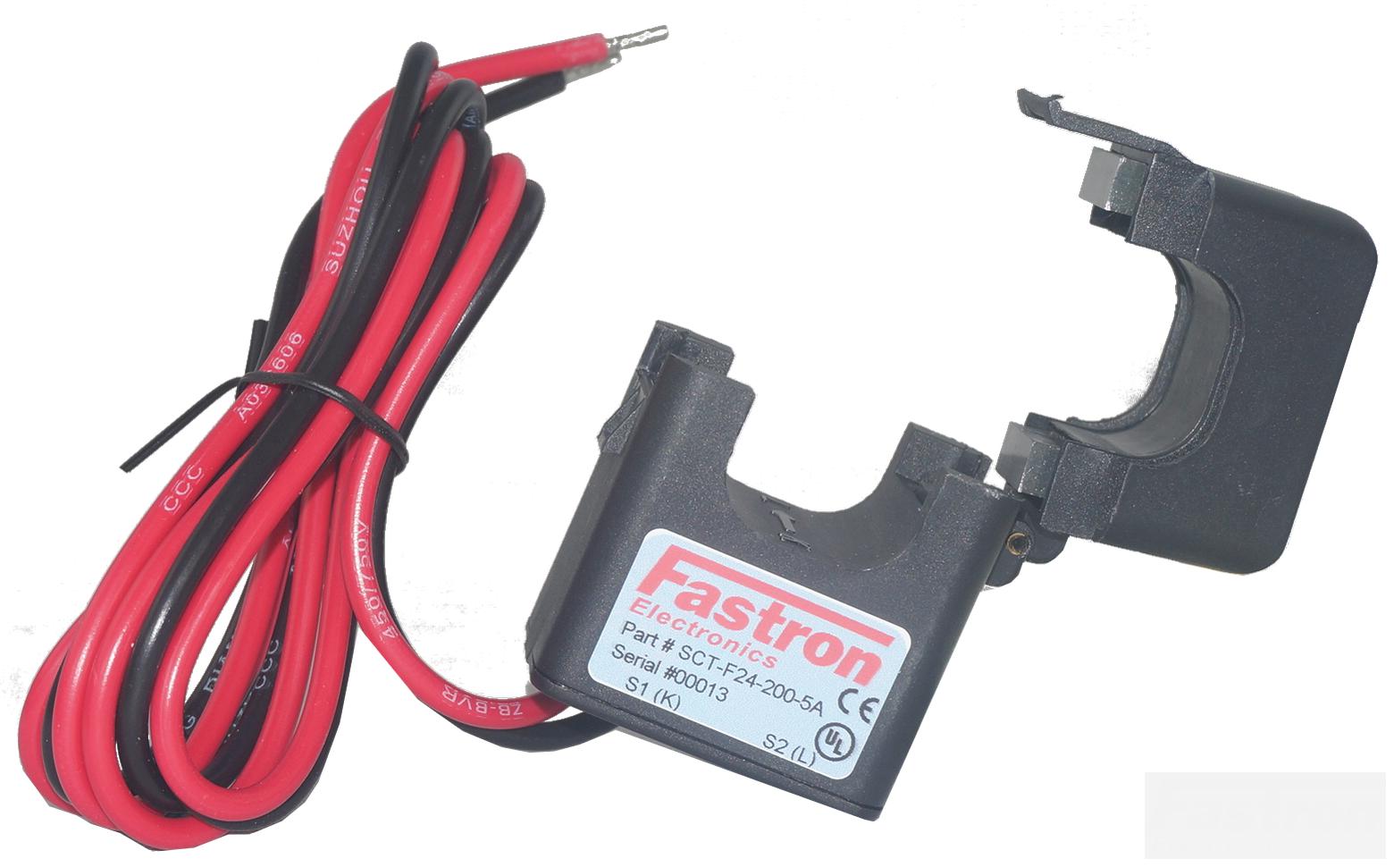 SCT-F24-200-5A, 5 Amp, 200Amp measurement Split Core CT's-Split Core AC Current Transformer-Fastron Electronics-Fastron Electronics Store