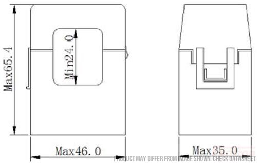 SCT-F24-100-5A, 5 Amp, 100Amp measurement Split Core CT's-Split Core AC Current Transformer-Fastron Electronics-Fastron Electronics Store
