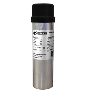 EA0525833050000 Power Factor Correction Capacitor, Single Phase, Dry Type 8.33 KVAR, 76.22uF, 525V, 50HZ, 85 x 225mm