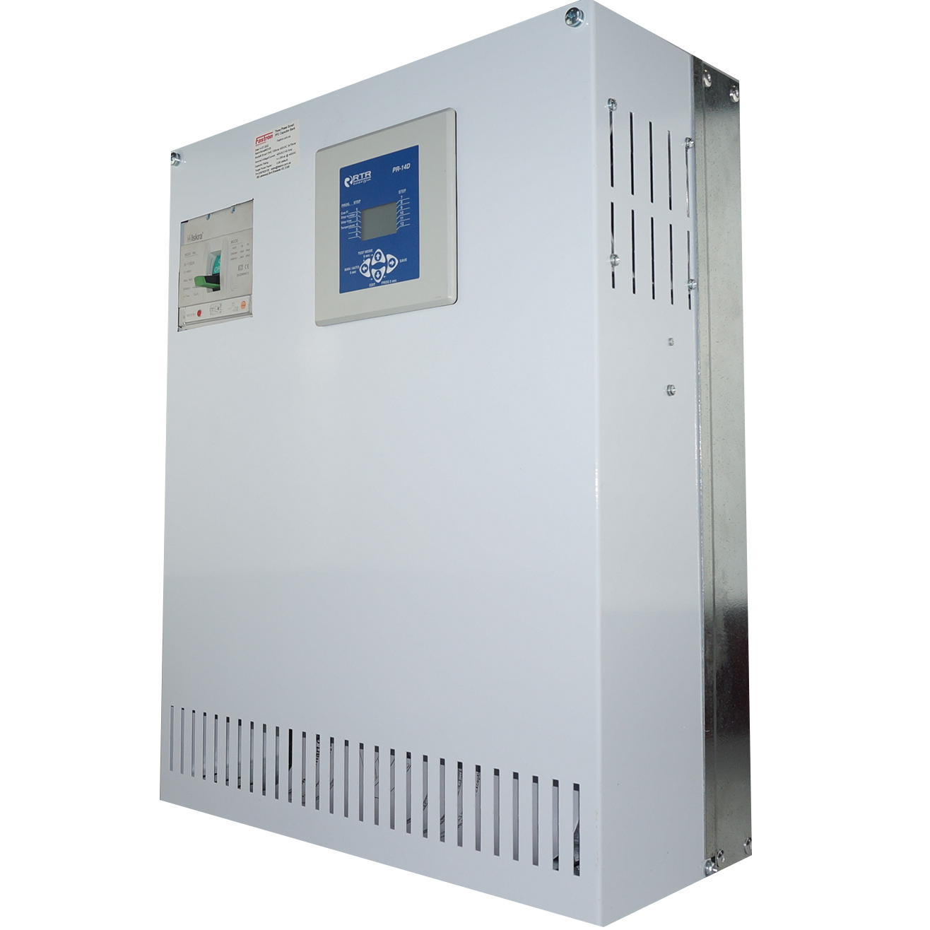 Smart ONE 100kvar 400VAC L-L, 100kVar Smart Capacitor Bank for Plug and Play Reactive Power Correction, IP21