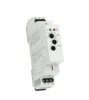 TRE 707 UNI 24-240 V AC/DC, Multifunction T1-T2 Asymmetric Time Relay, 1s - 500hrs, 24 - 240VAC/DC, Din Rail Mount, 1 x SPST 8 Amp Relay