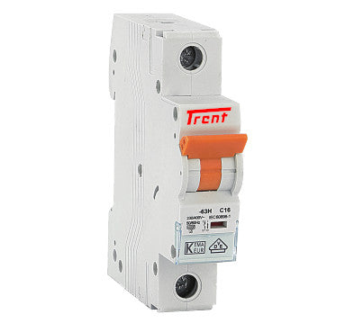 TG-63H 1P/6/C/10kA, 1 Pole Miniature Circuit Breaker C Curve 6 Amp, 10kA, 230VAC