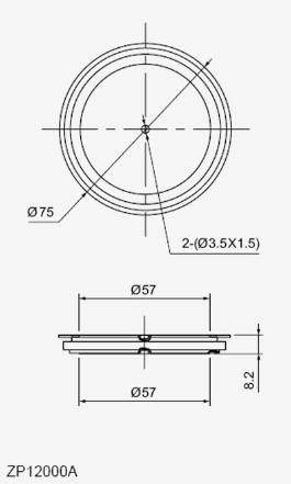 ZP1200A400, Welding Diode 12000 Amp, 400V 74/8 57mm Pole face Replaces BS879D1202 or 1100A200V-Diode PUK-Fastron Electronics-Fastron Electronics Store