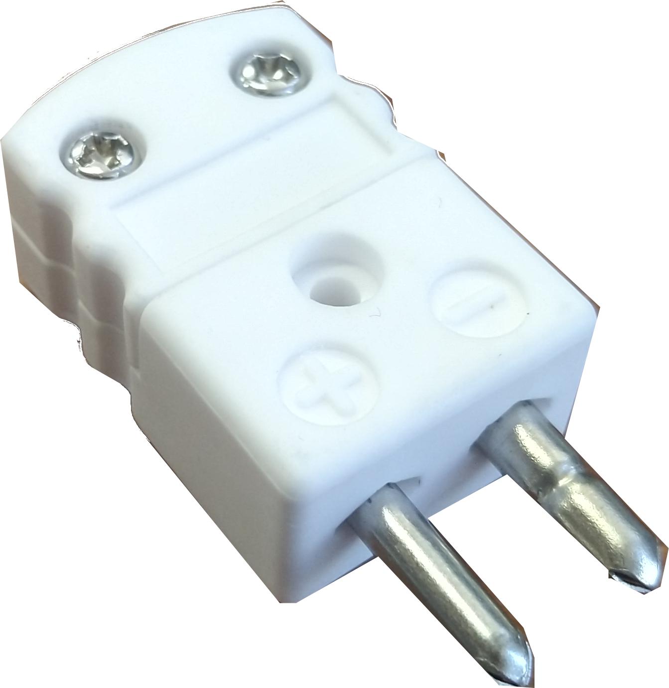 Ceramic Temperature Sensor Plug Round, Male Screw Fitting for use with Thermocouple 650 Deg C Max-Temperature Sensor Accessories-Fastron Electronics-Fastron Electronics Store