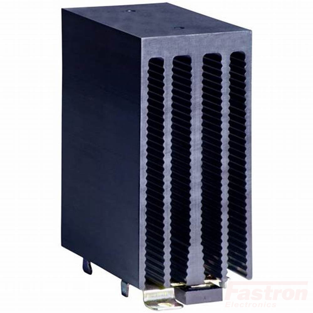 HS151DR-HD4850-10, Panel or Din Rail Mount Heatsink, 3-32VDC Control Input, Random Crossing 90-530VAC Output, 40 Amps @ 40 Deg C
