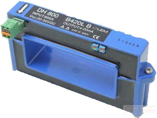 DH 800 B420L B, Current Transducer, 800Amp Bipolar, 4-20mA output, 24V loop powered-AC/DC Current Hall Effect Sensor-LEM International SA-Fastron Electronics Store