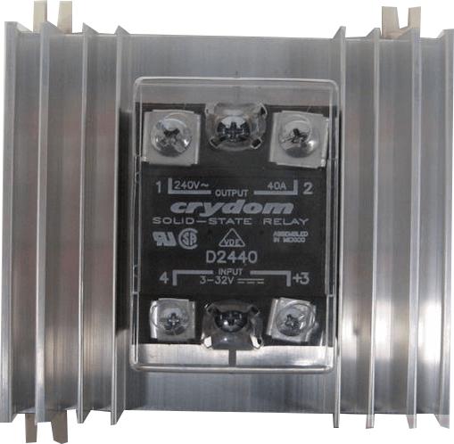 ST4481B, Assembly of A2450E-G on H5/100 with KS101 Plastic cover, 24VAC Control, 25 Amp, 24-280VAC Load