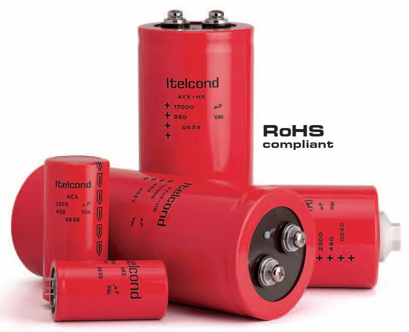 Itelcond S.R.L. Electrolytic Power Capacitor AYUX-HR103X160DC1, 76x105mm Electrolytic Power Capacitor w/ Stud- 85 °C – 10.000 hrs, 10,000 uF 160V FE-AYUX-HR103X160DC1