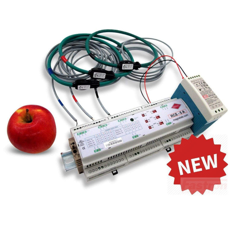 RCS-1205-VAR, 5 Amp Output, Class 1 Three Phase 500/1000/2500/5000\10000\25000\50000 Amp AC Measurement 4 Inch Diameter Rogowski Coils with Integrator