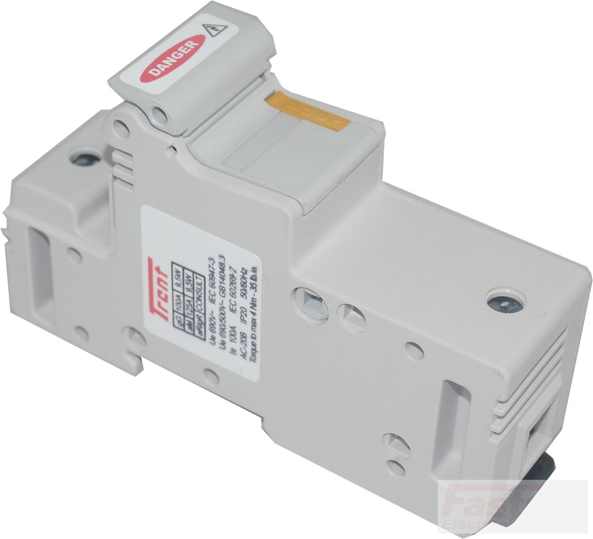 RT18-125L, Quick Release Fuse Holder/Cartridge for 25 to 125 Amp 22 x 58mm Fuse Links-gR Semiconductor Fuse Holder-Trent-Fastron Electronics Store