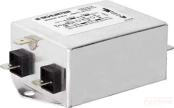 5500.2063, 2 Stage EMC (RFI) Line Filter, FSW2.65.10/5 10A, 250VAC, Very High Symmetrical and Asymmetrical Attenuation