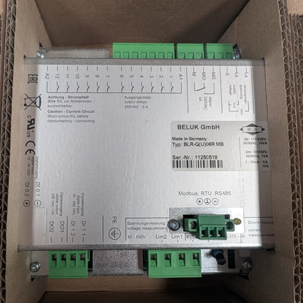 BLR-Q(U)06R (3ACM06R-BEL-O-QMB), Power Factor Regulator & Power Quality Analyser, 6 Step, 1 Phase Measurement, Power Quality Alarms, 3 Phase Control, 50-530V 50/60HZ