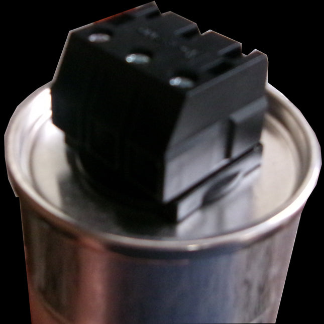 275.548-507100/221K02 15.5kvar 480V 50Hz, Power Factor Correction Capacitor, 3 Phase, 75 x 245(+25)mm Gas Filled, 3 x 71.4uF, Replacement to Frako LKT 15.5-480-DPS, or LKT 15.5-480-DP, Internal 100kOhm Discharge Resistors