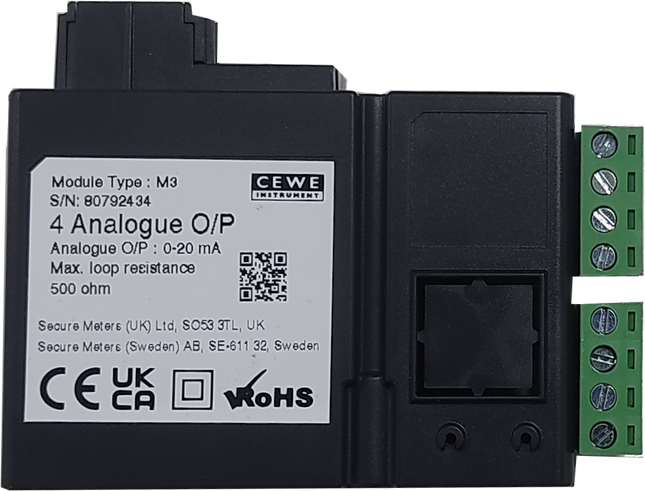 E500M-3012, 3 Analogue Output Module for Secure, Elite 500 Series