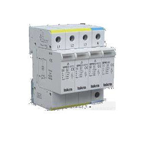 ISPRO C 120/275 (3+0), Class II / Type 2 / C, Modular Surge Protection Device (SPD) 3 Pole 40kA,275VAC, DIN Rail Mount. For Sub Distribution Boards