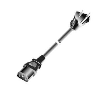 6009.1315, C13/NEMA 5-15 Cordset Interconnecting, 2.5 m, 125VAC 10A, Black, 18AWG