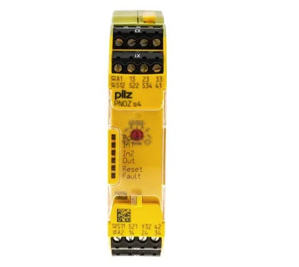 750134, E-STOP Safety Relay 48-240VAC/DC, 3 x NO Safety Contacts, 1 x NC Auxiliary Contact, PNOZ s4 48-240VACDC 3 n/o 1 n/c