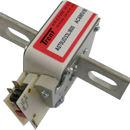 NBR-A070UD33LI630, Semiconductor Fuse, 630 Amp, 690VAC, Size 33 Type KI, 200kA with Indicator and Microswitch