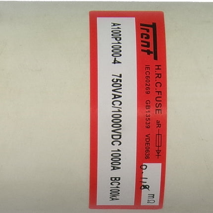 NBR-A100P1000-4, Amptrap Semiconductor Fuse, 1000 Amp, 750VAC/1000VDC, Form 101, 100kA