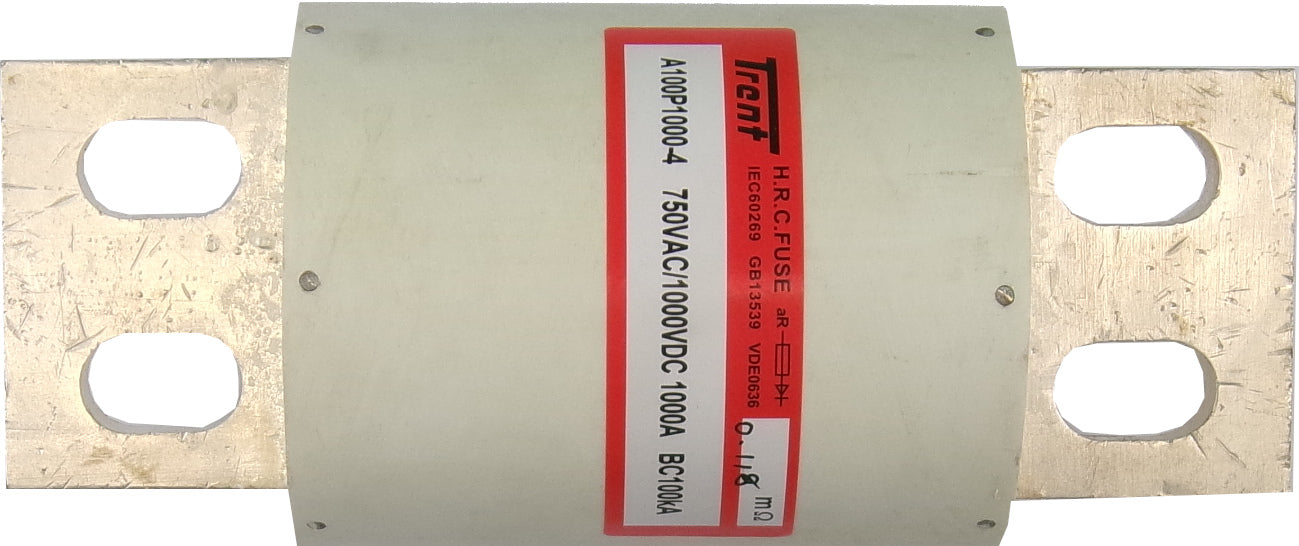 NBR-A100P1000-4, Amptrap Semiconductor Fuse, 1000 Amp, 750VAC/1000VDC, Form 101, 100kA