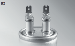 E62.F85-252B20, 2.5uF, 45x85mm Heavy Duty AC Film Power Capacitor w/Stud -40 to 85 °C 200,000 hrs, 2800VDC/1700VAC
