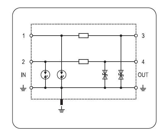 FBS RK SD 12, 12VDC 2 Pole Surge Protection Device for Balanced IT Systems, 5kA, LPZ 0 -2 or higher