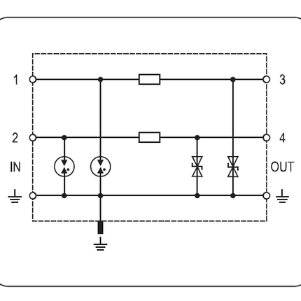 FBS RK SC 110, 110VDC 2 Pole Surge Protection Device for Unbalanced IT Systems, 5kA, LPZ 0 -2 or higher